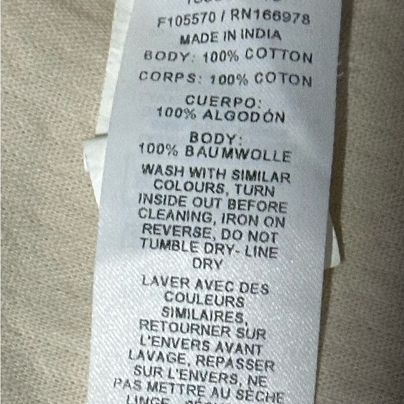 ASOS DESIGN Corduroy Shirt Jacket Men’s 2XL Cream Button Front Overshirt Cotton - Picture 6 of 6